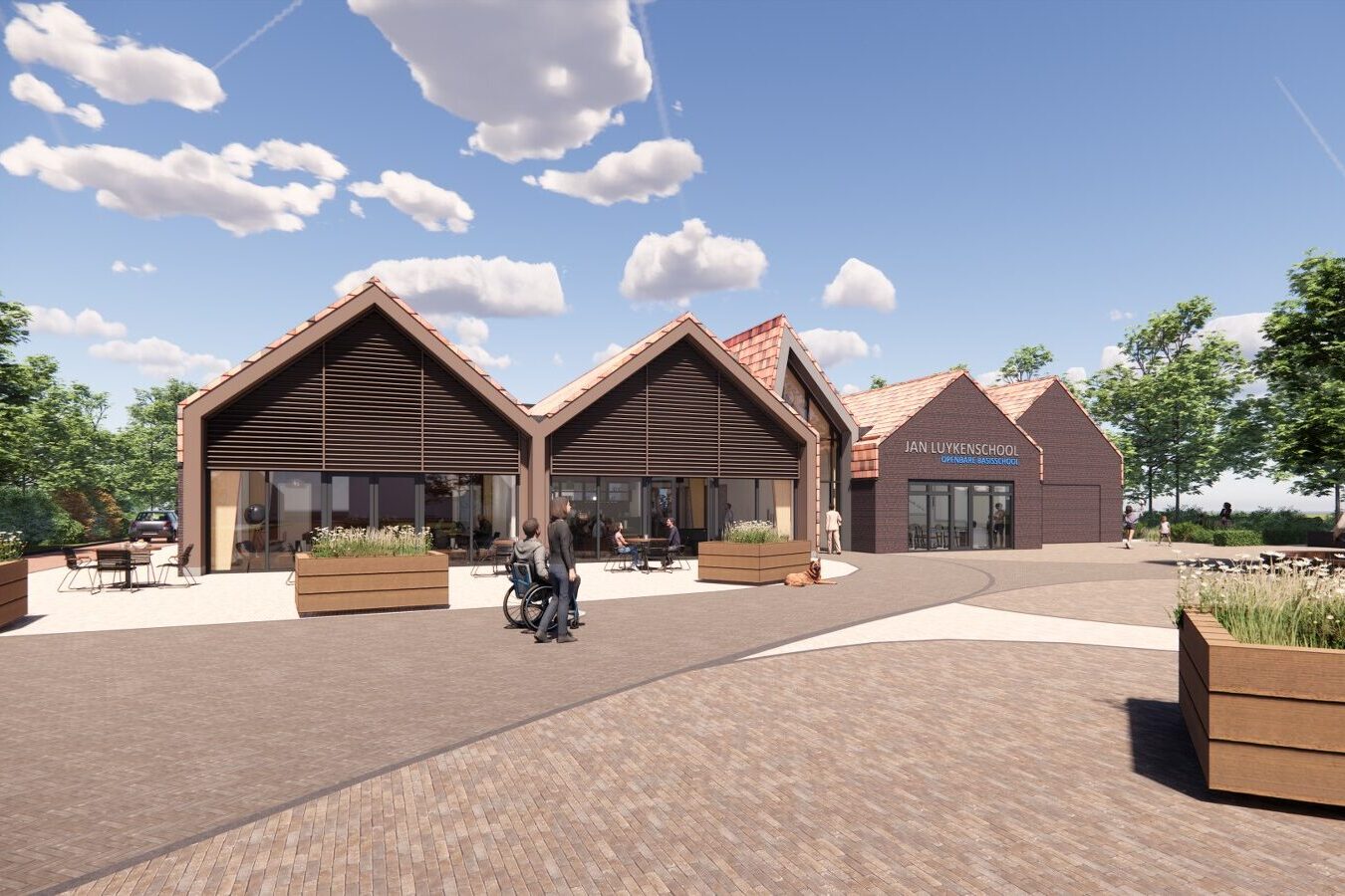 Het ontwerp van een multifunctionele accommodatie in Schellinkhout.