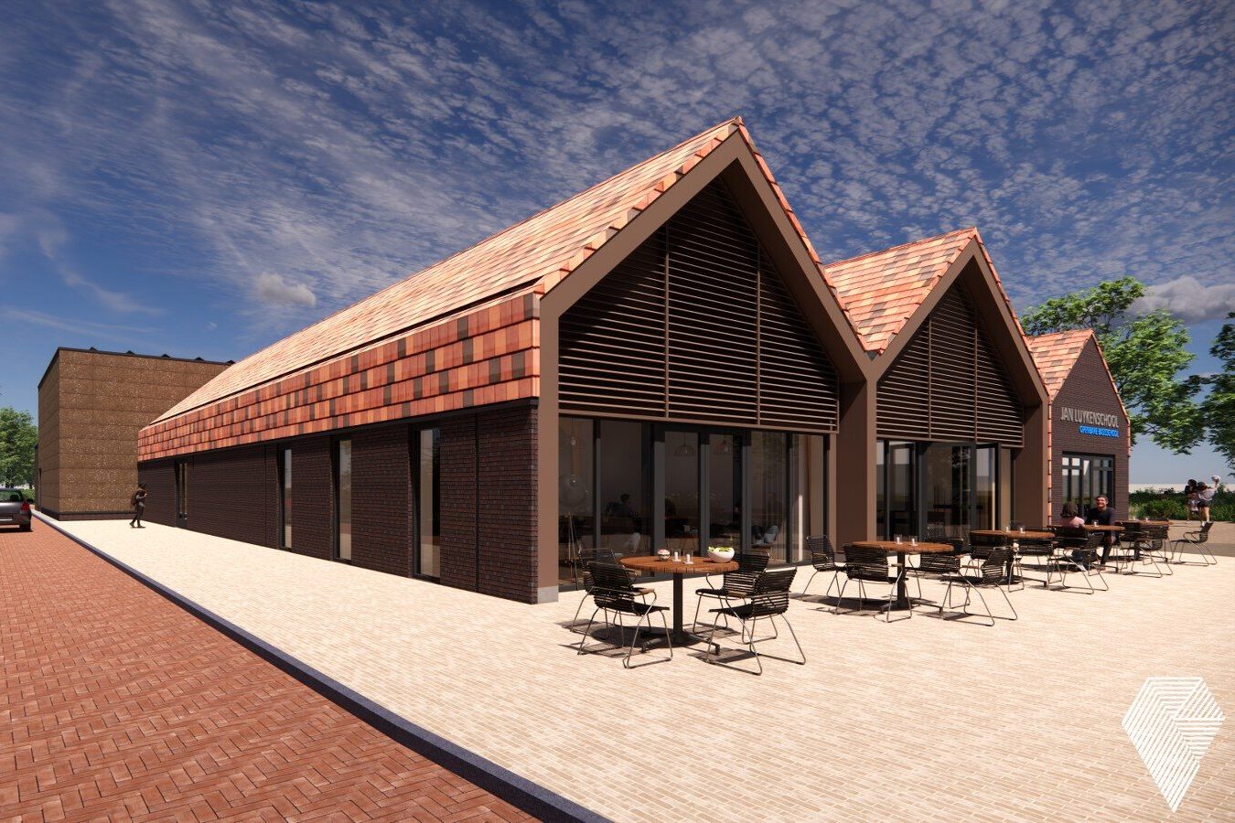 Het ontwerp van een multifunctionele accommodatie in Schellinkhout.