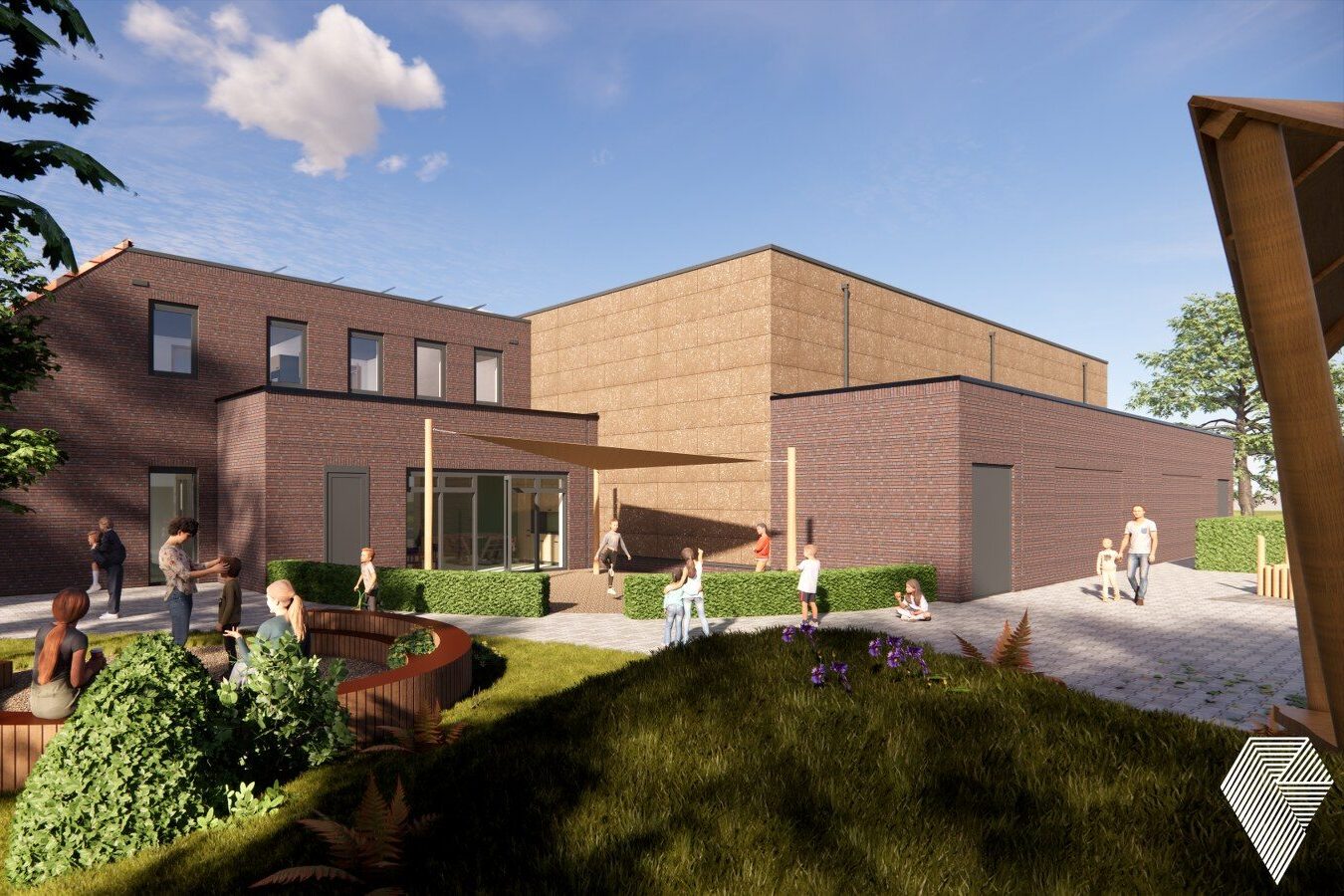 Het ontwerp van een multifunctionele accommodatie in Schellinkhout.