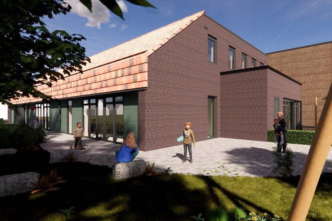 Het ontwerp van een multifunctionele accommodatie in Schellinkhout.