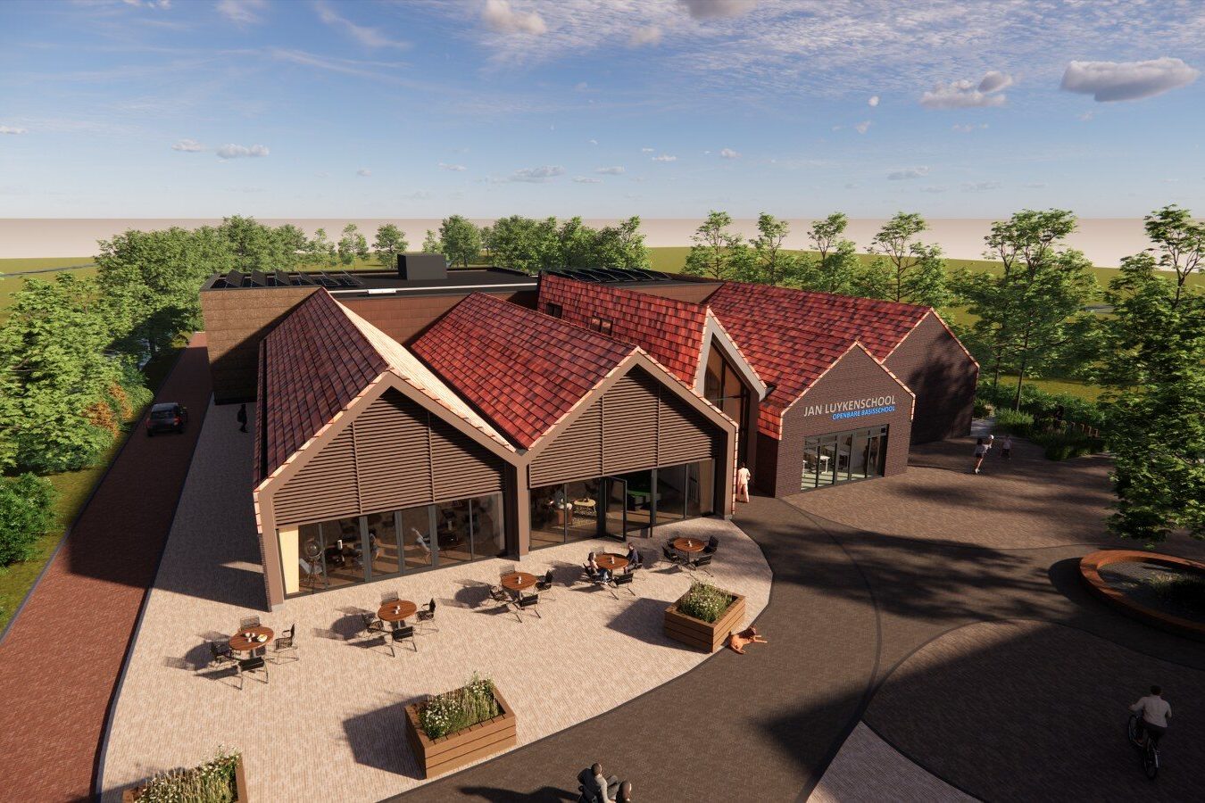 Het ontwerp van een multifunctionele accommodatie in Schellinkhout.